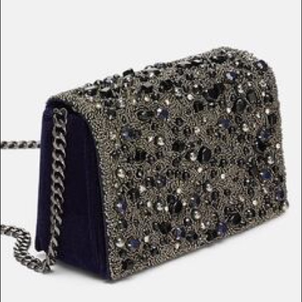 Zara beaded crossbody bag